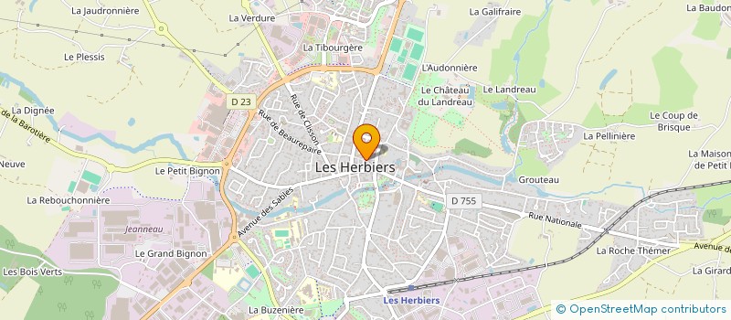 localisation de l'entreprise SCI PHISY à LES HERBIERS