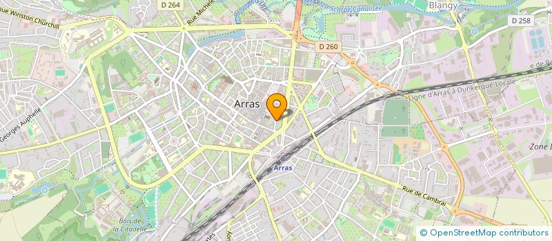 localisation de l'entreprise SCI PHITELLE à ARRAS