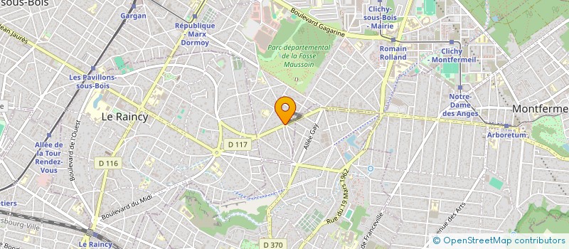 localisation de l'entreprise SCI PHIVANA à CLICHY-SOUS-BOIS