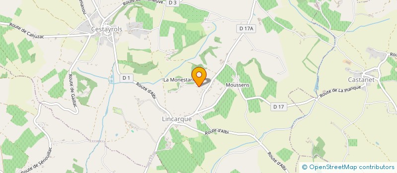 localisation de l'entreprise SCI PHIVE  CASTELNAU-DE-LEVIS