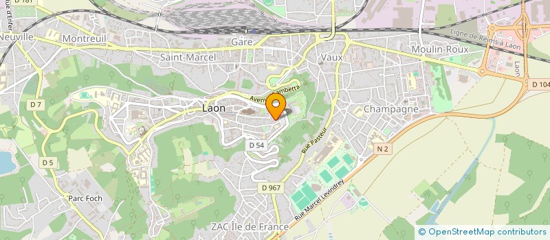 localisation de l'entreprise SCI PHIXA à LAON