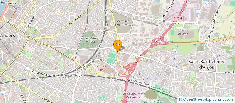 localisation de l'entreprise SCI PHL IMMOBILIER à ANGERS