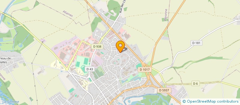 localisation de l'entreprise SCI PHLAM à PERONNE