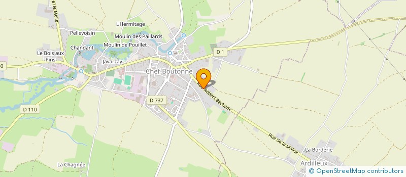 localisation de l'entreprise SCI PHM KRN HOU  CHEF-BOUTONNE