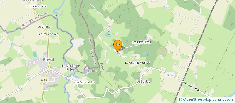 localisation de l'entreprise SCI PHML  AVEZE