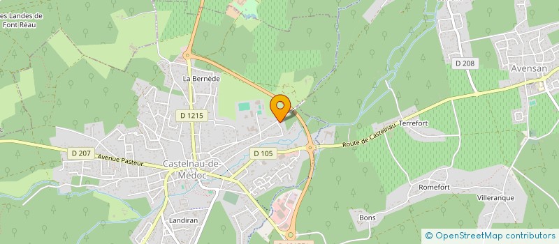 localisation de l'entreprise SCI PHOEBUS  CASTELNAU-DE-MEDOC