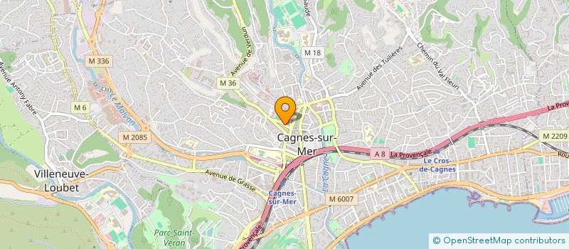 localisation de l'entreprise SCI PHOENIX 06 à CAGNES-SUR-MER