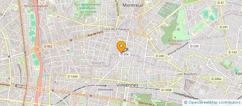 localisation de l'entreprise SCI PHOENIX à MONTREUIL