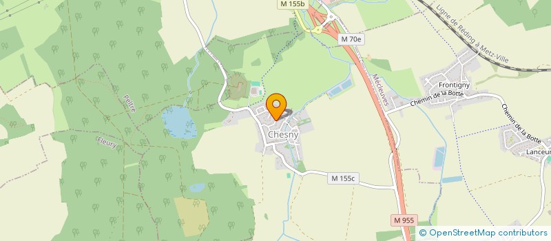 localisation de l'entreprise SCI PHOENIX  CHESNY