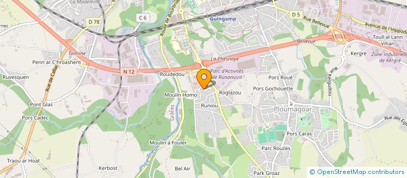 localisation de l'entreprise SCI PHOENIX GGP  PLOUMAGOAR