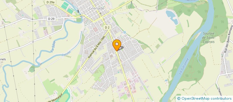 localisation de l'entreprise SCI PHOK  GRENADE SUR GARONNE