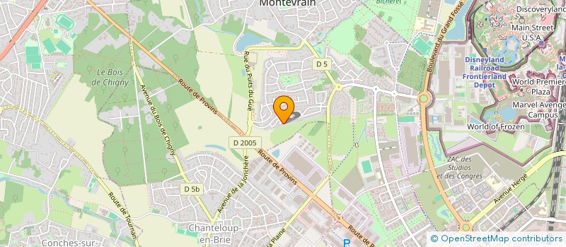 localisation de l'entreprise SCI PHOSALY  MONTEVRAIN