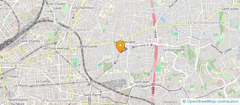 localisation de l'entreprise SCI PHOSPHENE à MARSEILLE