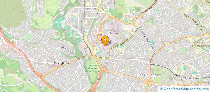 localisation de l'entreprise SCI PHOTON BLEU à MONTPELLIER