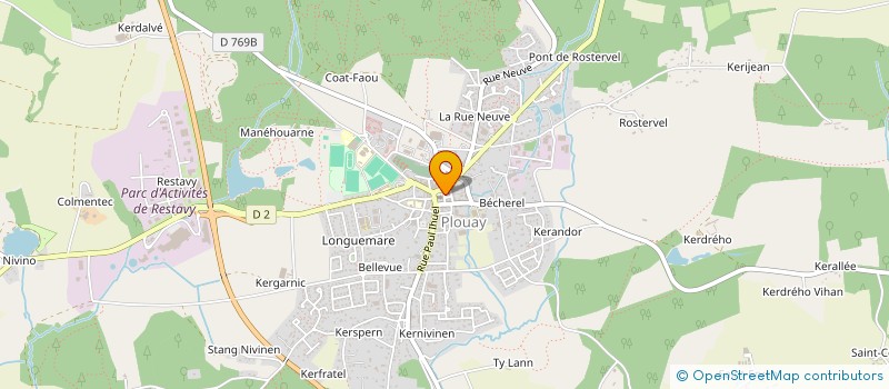 localisation de l'entreprise SCI PHP  PLOUAY