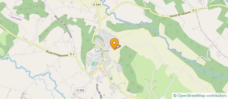 localisation de l'entreprise SCI PHS  SAMADET