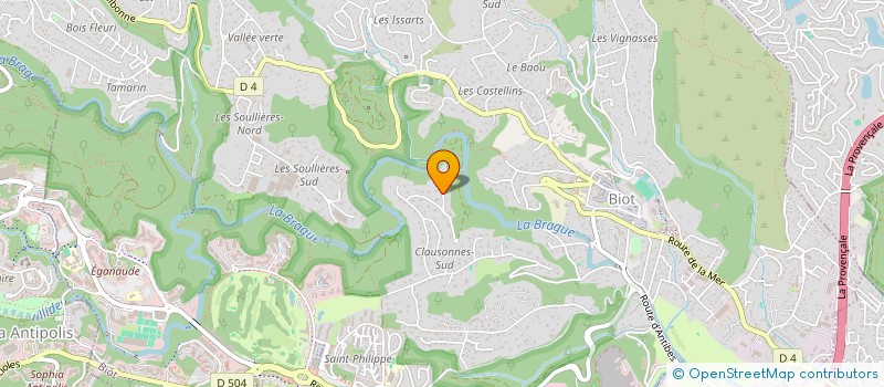 localisation de l'entreprise SCI PHVP  BIOT