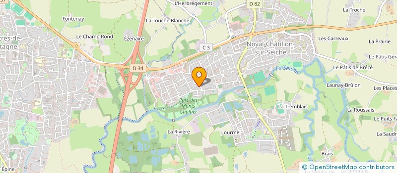 localisation de l'entreprise SCI PHYCA  NOYAL-CHATILLON-SUR-SEICHE