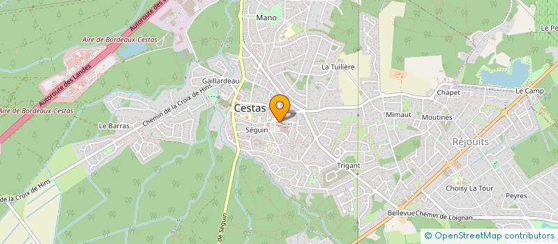 localisation de l'entreprise SCI PHYD  CESTAS