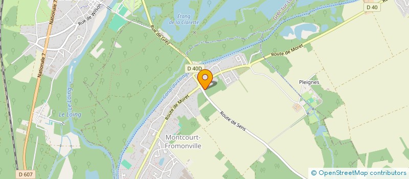 localisation de l'entreprise SCI PHYJO  NEMOURS