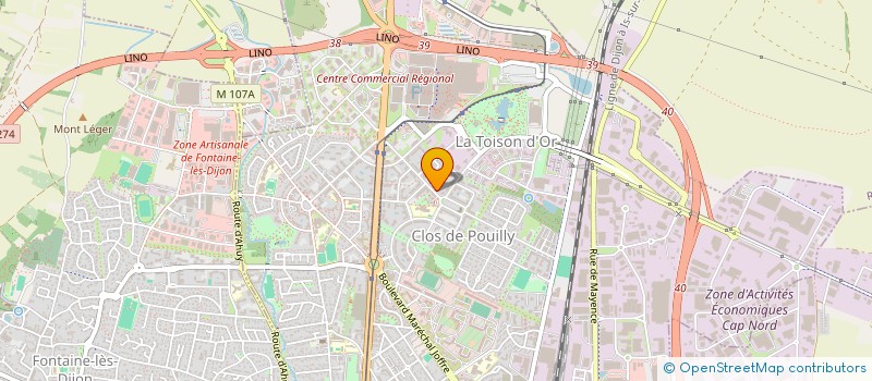localisation de l'entreprise SCI PHYLLA à DIJON