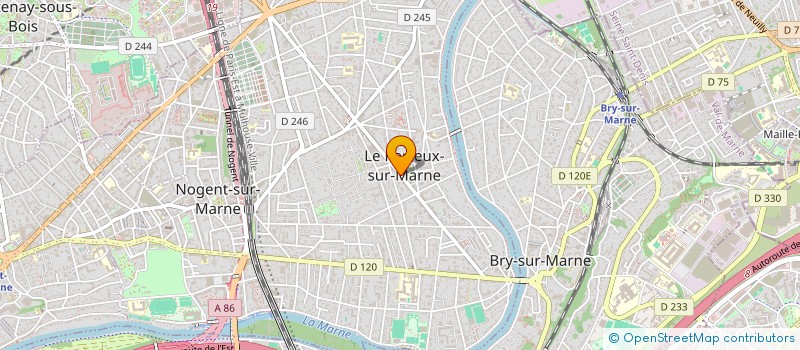 localisation de l'entreprise SCI PHYM  LE PERREUX-SUR-MARNE