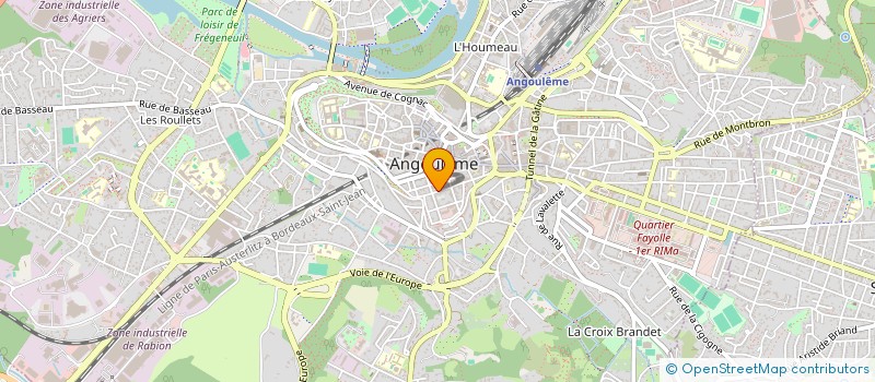 localisation de l'entreprise SCI PHYRZE à ANGOULEME