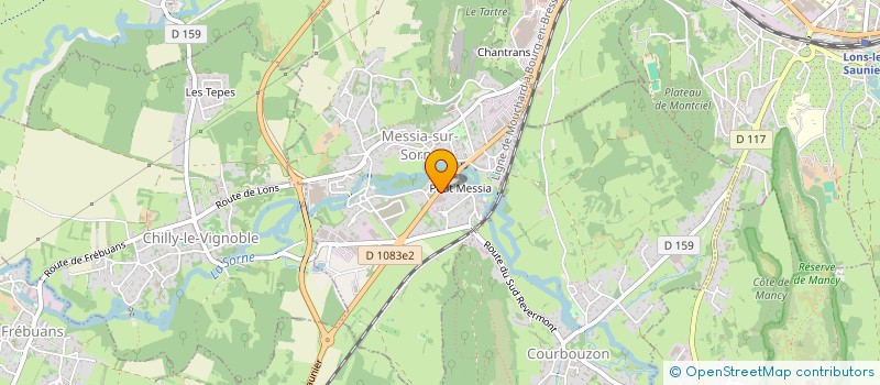 localisation de l'entreprise SCI PHYSALIS  MESSIA-SUR-SORNE