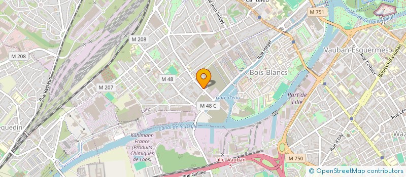 localisation de l'entreprise SCI PHYSIO LOMME à LILLE