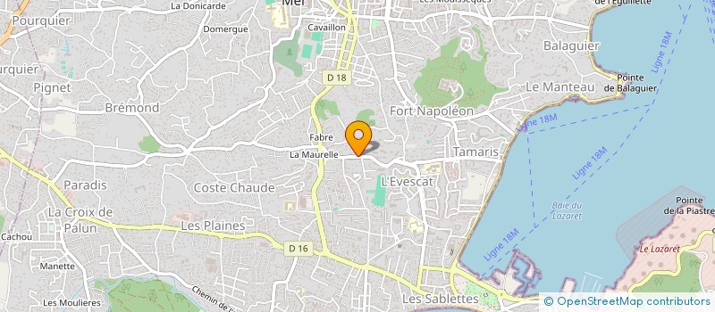 localisation de l'entreprise SCI PHYSIO - VIVO à LA SEYNE-SUR-MER