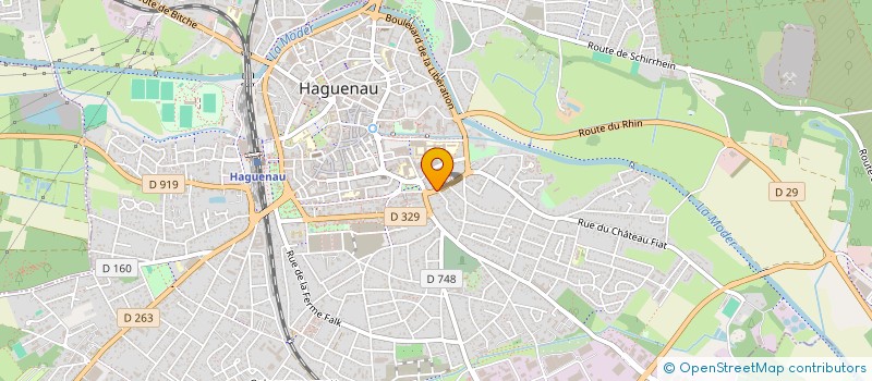 localisation de l'entreprise SCI PHYSIOHAG  HAGUENAU