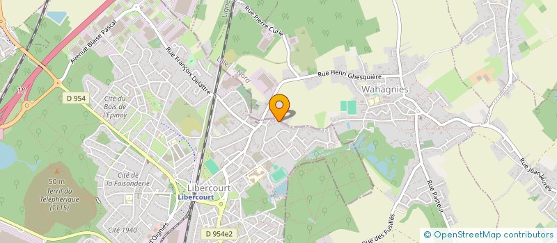 localisation de l'entreprise SCI PHYSIOZEN  LIBERCOURT