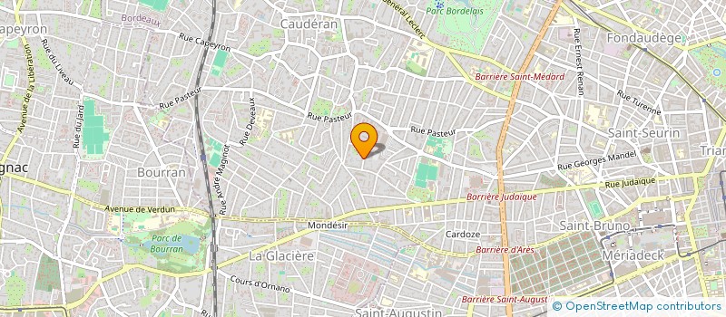 localisation de l'entreprise SCI PHYSYC  BORDEAUX