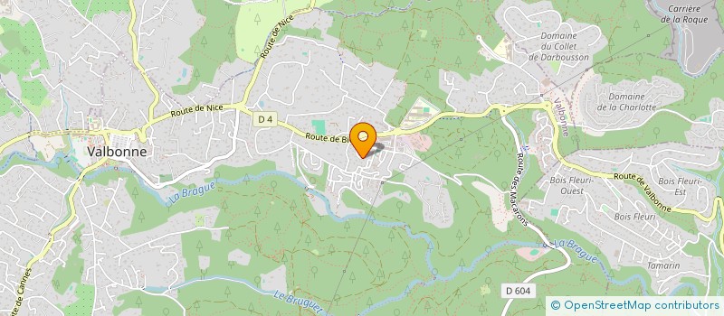 localisation de l'entreprise SCI PHYVETTE  VALBONNE