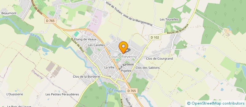 localisation de l'entreprise SCI PI-LOTHE  COUR-CHEVERNY