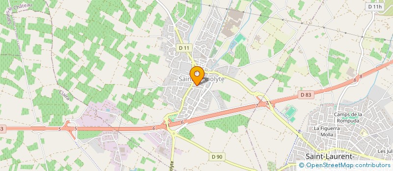 localisation de l'entreprise SCI PI XIU  SAINT-HIPPOLYTE