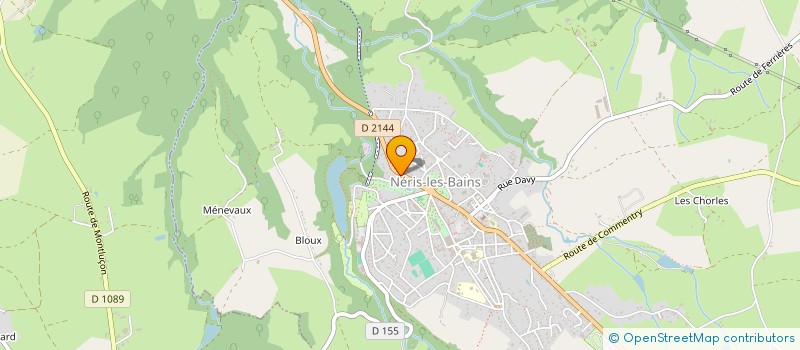 localisation de l'entreprise SCI PIA (PATRIMOINE INVESTISSEMENT AUVERGNE)  NERIS-LES-BAINS