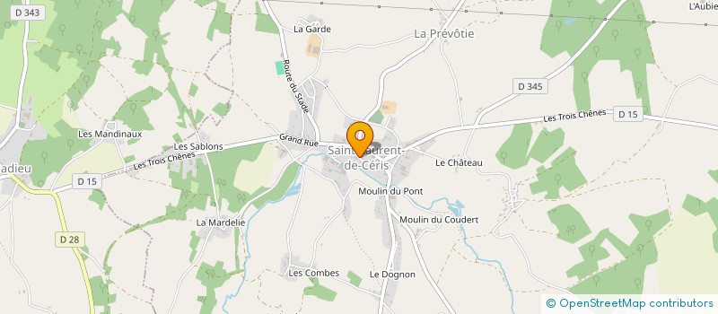 localisation de l'entreprise SCI PIAF à SAINT-LAURENT-DE-CERIS