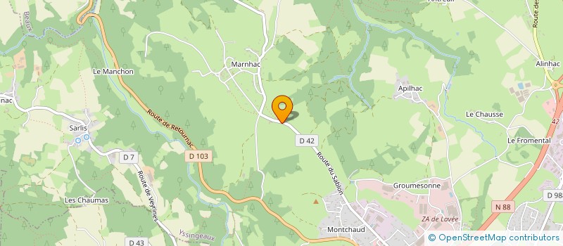 localisation de l'entreprise SCI PIALANIOU  YSSINGEAUX