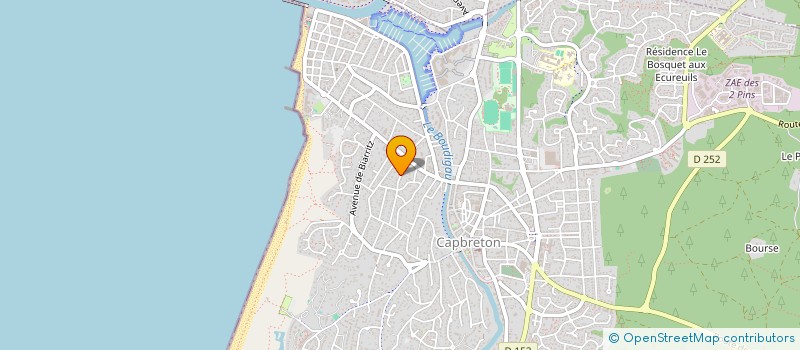 localisation de l'entreprise SCI PIALY à CAPBRETON