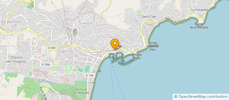 localisation de l'entreprise SCI PIAT LAVANDOU  LE LAVANDOU