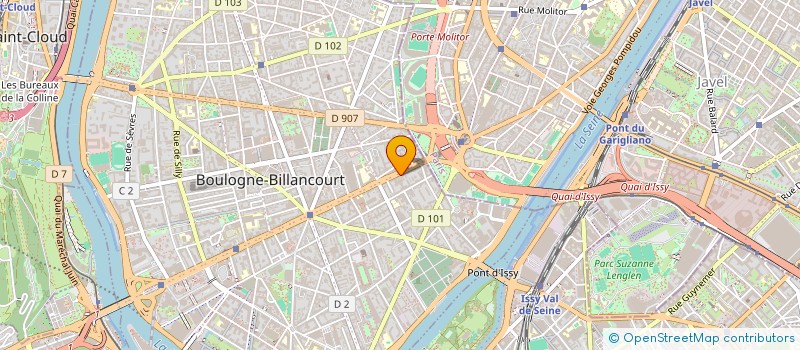 localisation de l'entreprise SCI PIBA à BOULOGNE-BILLANCOURT