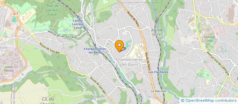 localisation de l'entreprise SCI PIBRAC  CHARBONNIERES-LES-BAINS