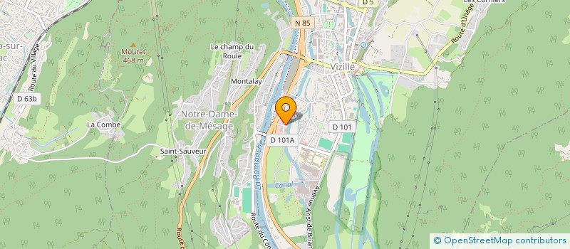 localisation de l'entreprise SCI PIC  VIZILLE