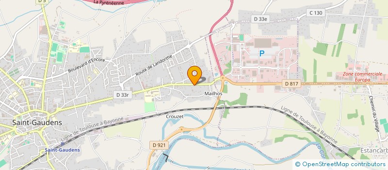 localisation de l'entreprise SCI PIC ROUS  SAINT-GAUDENS