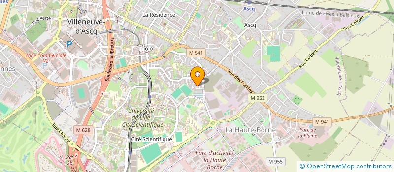 localisation de l'entreprise SCI PICA à VILLENEUVE-D'ASCQ