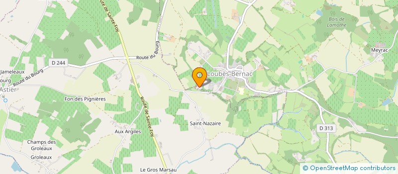 localisation de l'entreprise SCI PICADILLY  LOUBES-BERNAC