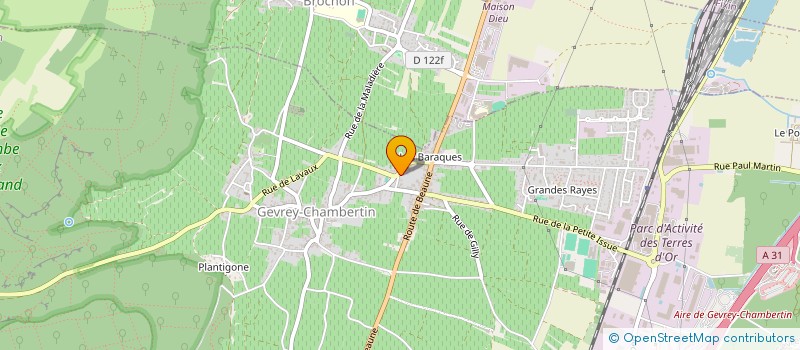 localisation de l'entreprise SCI PICARD DES BARAQUES  GEVREY-CHAMBERTIN