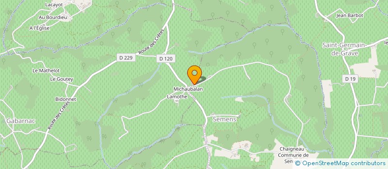 localisation de l'entreprise SCI PICARDIE AQUITAINE  GABARNAC