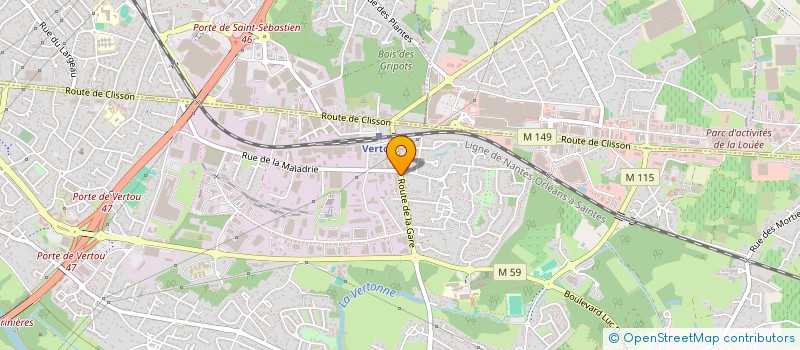 localisation de l'entreprise SCI PICASSO  VERTOU